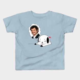 Puppy Love :  Pedro Pascal Kids T-Shirt